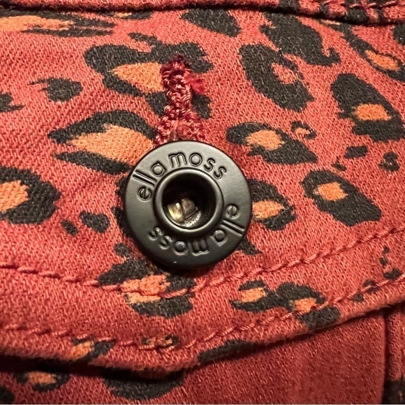 NWT ELLA MOSS Cheetah Sable Swirl Denim Jacket Women's Size S - Picture 8 of 16